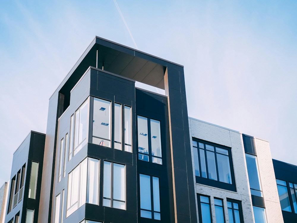 Residential apartment buildings.